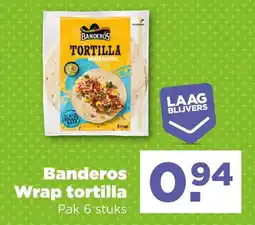 PLUS Banderos Wrap tortilla aanbieding