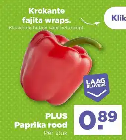 PLUS Paprika rood aanbieding