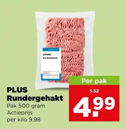 PLUS PLUS Rundergehakt aanbieding