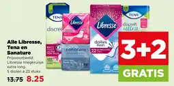 PLUS Alle Libresse, Tena en Sanature aanbieding