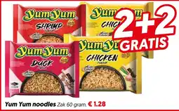 Dekamarkt Yum Yum noodles aanbieding