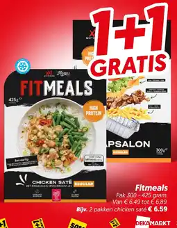 Dekamarkt Fitmeals Chicken Saté aanbieding