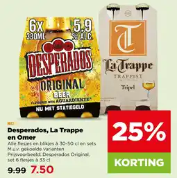 PLUS Desperados, La Trappe en Omer aanbieding