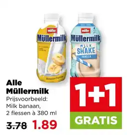 PLUS Alle Müllermilk aanbieding
