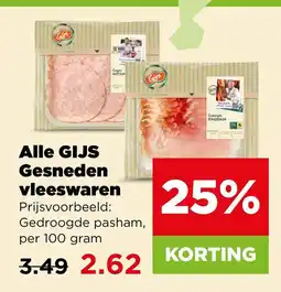 PLUS Alle GIJS Gesneden vleeswaren aanbieding