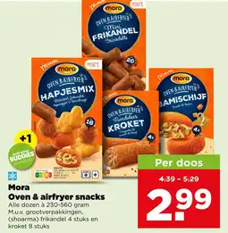 PLUS Mora Oven & airfryer snacks aanbieding