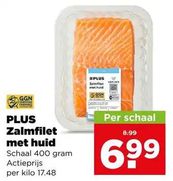 PLUS PLUS Zalmfilet met huid aanbieding