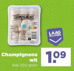 PLUS Champignons wit aanbieding