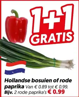 Dekamarkt Hollandse bosuien of rode paprika aanbieding