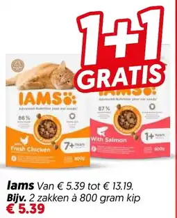 Dekamarkt IAMS aanbieding