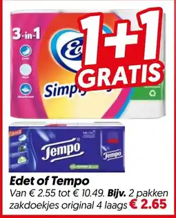 Dekamarkt Edet of Tempo aanbieding
