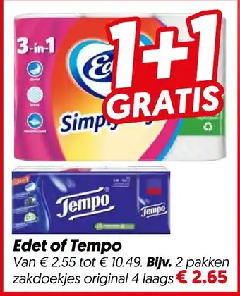 Dekamarkt Edet of Tempo aanbieding