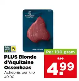PLUS PLUS Blonde d'Aquitaine Ossenhaas aanbieding