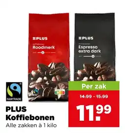 PLUS PLUS Koffiebonen aanbieding