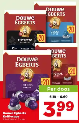 PLUS Douwe Egberts Koffiecups aanbieding