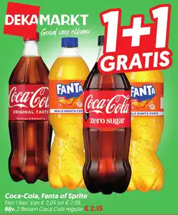Dekamarkt Coca-Cola, Fanta of Sprite aanbieding