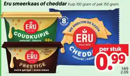 Dekamarkt Eru smeerkaas of cheddar aanbieding