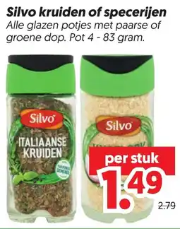 Dekamarkt Silvo kruiden of specerijen aanbieding