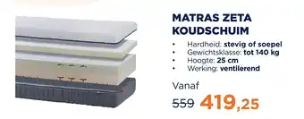 TotaalBED Matras Zeta Koudschuim aanbieding