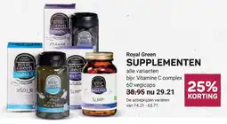 Ekoplaza Royal Green SUPPLEMENTEN aanbieding