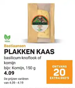 Ekoplaza Bastiaansen plakken kaas aanbieding