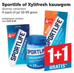 Coop Sportlife of Xylifresh kauwgom aanbieding