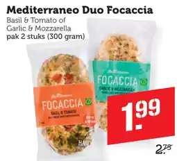 Coop Mediterraneo Duo Focaccia aanbieding