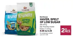 Ekoplaza Barnhouse Haver, Spelt of Low Sugar aanbieding