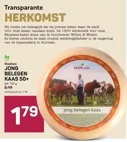 Ekoplaza Ekoplaza jong belegen kaas 50+ aanbieding