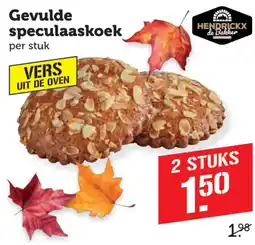 Coop Hendrickx de Bakker gevulde speculaaskoek aanbieding