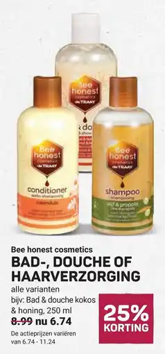 Ekoplaza Bee honest cosmetics BAD-, DOUCHE OF HAARVERZORGING aanbieding