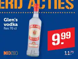 Coop Glen's vodka aanbieding