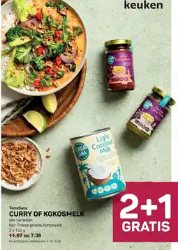 Ekoplaza Terrasana curry of kokosmelk aanbieding
