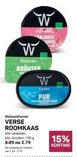 Ekoplaza Weissenhorner verse roomkaas aanbieding