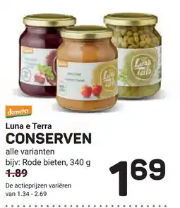 Ekoplaza Luna e Terra conserven aanbieding