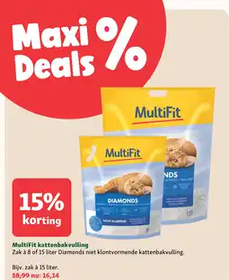 Maxi Zoo MultiFit kattenbakvulling aanbieding