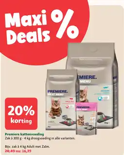 Maxi Zoo Premiere kattenvoeding aanbieding