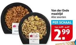 Hoogvliet Alle Van der Ende maaltijd aanbieding