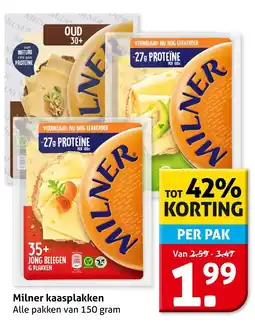 Hoogvliet Milner kaasplakken aanbieding