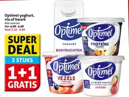 Hoogvliet Alle Optimel yoghurt, vla of kwark aanbieding