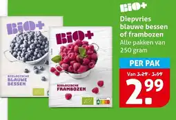 Hoogvliet Alle biologische blauwe bessen of frambozen aanbieding