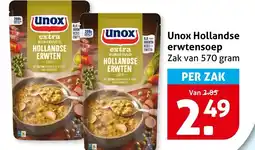Hoogvliet Unox Hollandse erwtensoep aanbieding