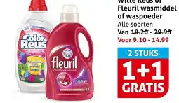 Hoogvliet Alle Witte Reus of Fleuril wasmiddel of waspoeder aanbieding