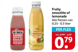 Hoogvliet Alle Fruity smoothie of lemonade aanbieding