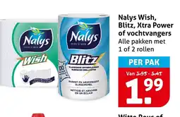 Hoogvliet Nalys Wish, Blitz, Xtra Power of vochtvangers aanbieding