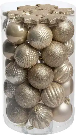 Intratuin Intratuin kerstbal Reni wit D 6 cm 37-delig aanbieding