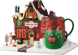 Intratuin Lemax Santa's Wonderland kersthuisje hot chocolate spa (chocolade spa) 23,5 x 17 x 16,5 cm aanbieding