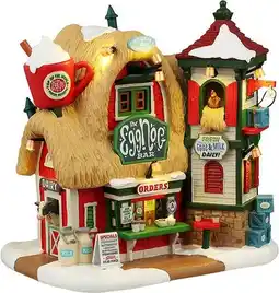 Intratuin Lemax Santa's Wonderland kersthuisje eggnog bar (advocaat bar) 15 x 19,5 x 19,7 cm aanbieding