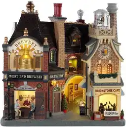 Intratuin Lemax Facades kersthuisje Beersmith Row (gevels) 28 x 13 x 28,4 cm aanbieding