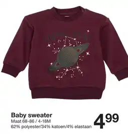 Zeeman Baby sweater aanbieding